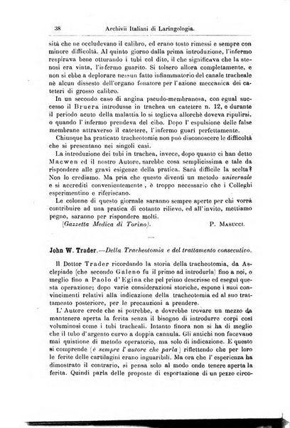 Archivii italiani di laringologia periodico trimestrale