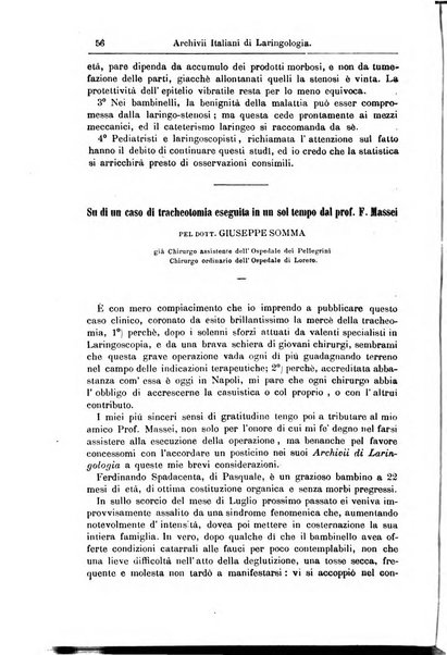 Archivii italiani di laringologia periodico trimestrale