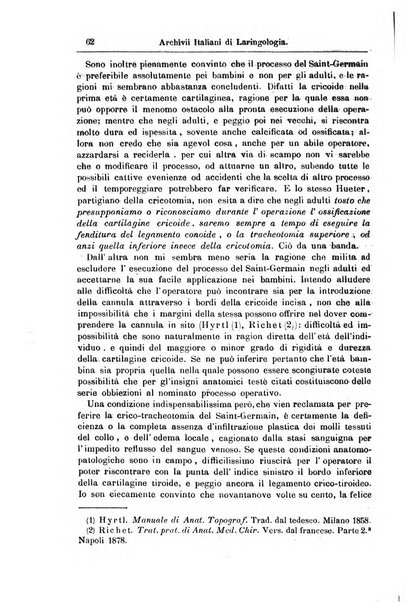 Archivii italiani di laringologia periodico trimestrale