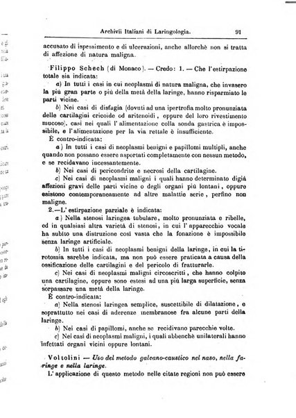 Archivii italiani di laringologia periodico trimestrale