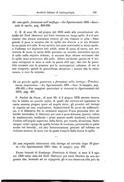 Archivii italiani di laringologia periodico trimestrale