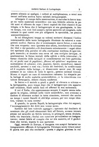 Archivii italiani di laringologia periodico trimestrale