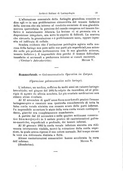 Archivii italiani di laringologia periodico trimestrale