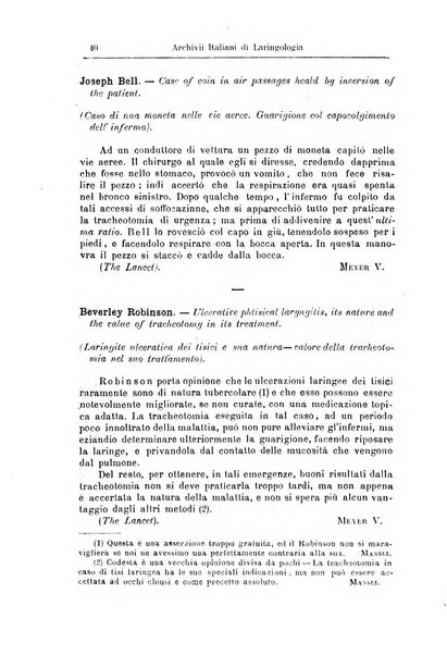 Archivii italiani di laringologia periodico trimestrale