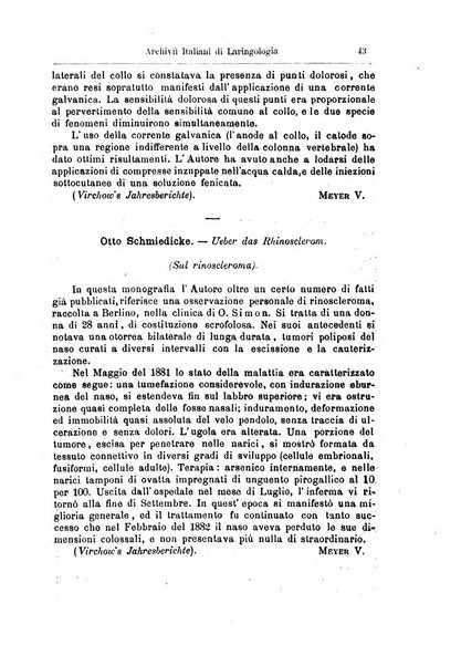 Archivii italiani di laringologia periodico trimestrale