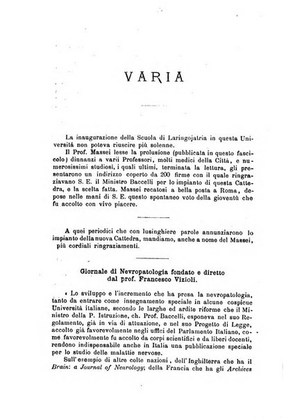 Archivii italiani di laringologia periodico trimestrale