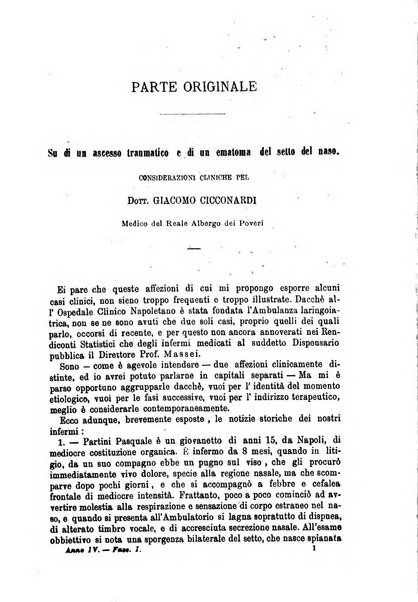 Archivii italiani di laringologia periodico trimestrale