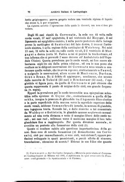 Archivii italiani di laringologia periodico trimestrale