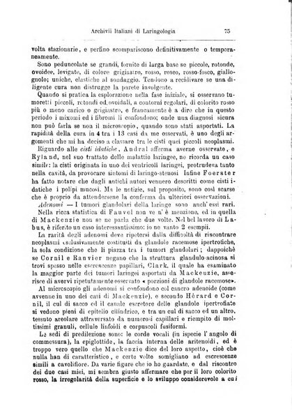 Archivii italiani di laringologia periodico trimestrale