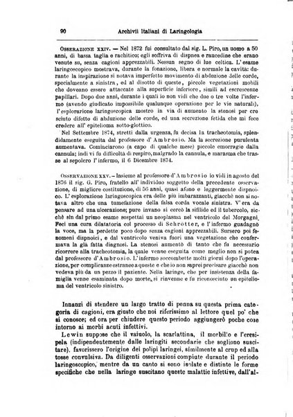 Archivii italiani di laringologia periodico trimestrale