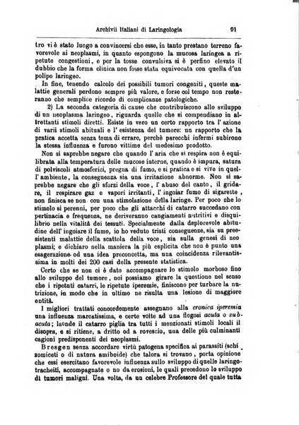 Archivii italiani di laringologia periodico trimestrale