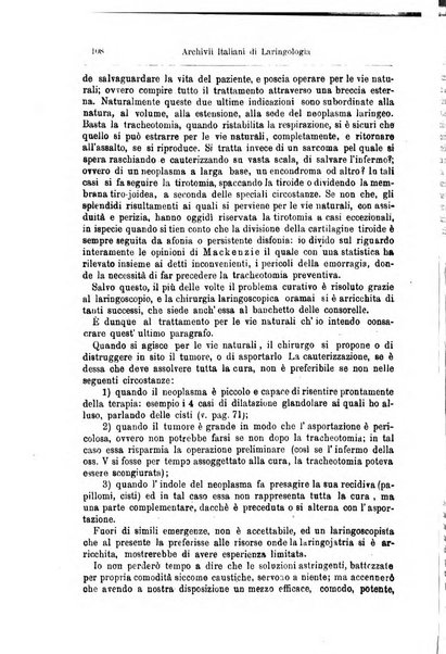 Archivii italiani di laringologia periodico trimestrale