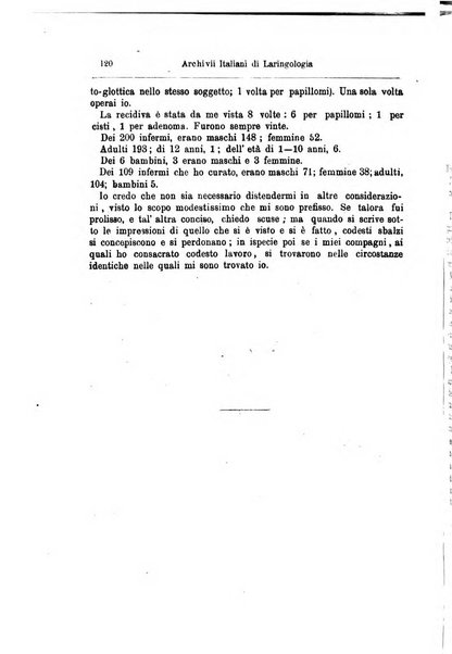 Archivii italiani di laringologia periodico trimestrale