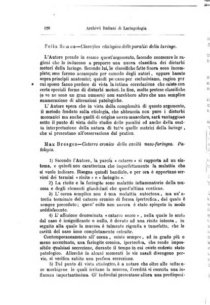 Archivii italiani di laringologia periodico trimestrale