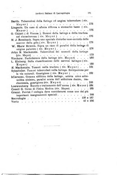 Archivii italiani di laringologia periodico trimestrale