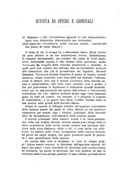 Archivii italiani di laringologia periodico trimestrale