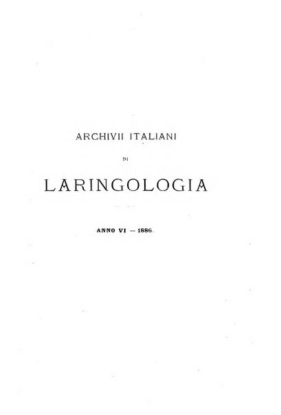 Archivii italiani di laringologia periodico trimestrale