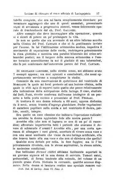 Archivii italiani di laringologia periodico trimestrale