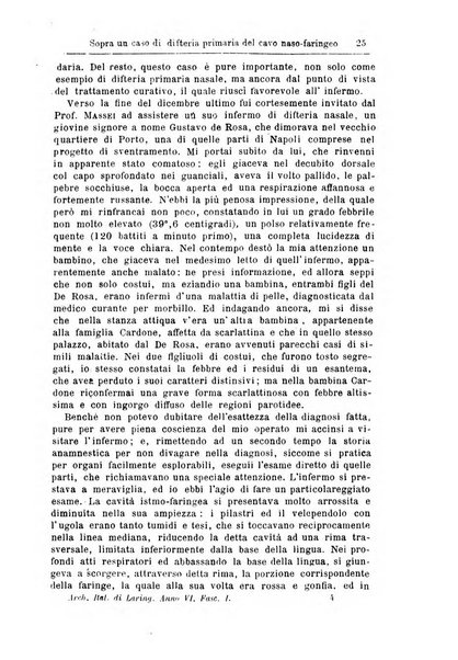 Archivii italiani di laringologia periodico trimestrale