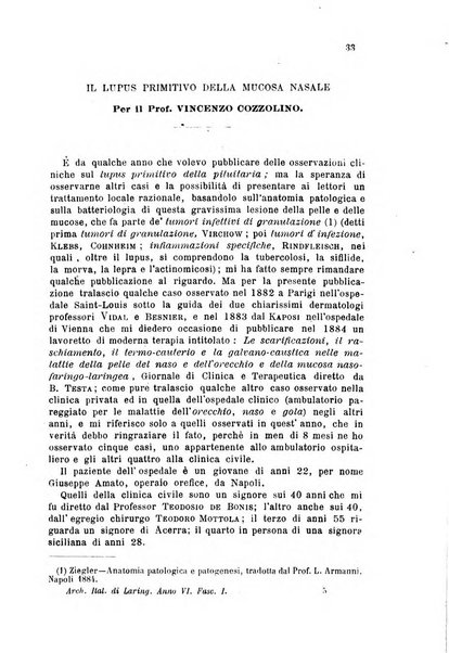 Archivii italiani di laringologia periodico trimestrale