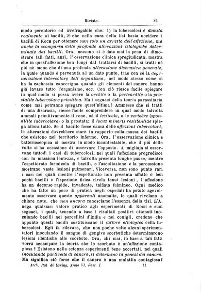 Archivii italiani di laringologia periodico trimestrale