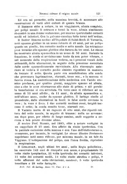 Archivii italiani di laringologia periodico trimestrale