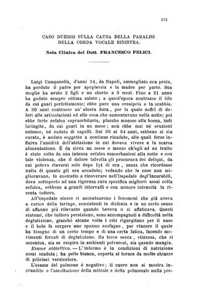 Archivii italiani di laringologia periodico trimestrale