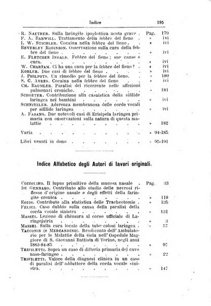 Archivii italiani di laringologia periodico trimestrale