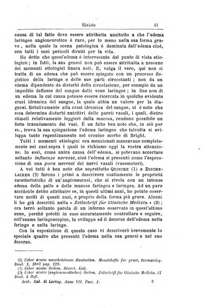 Archivii italiani di laringologia periodico trimestrale