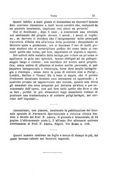 Archivii italiani di laringologia periodico trimestrale