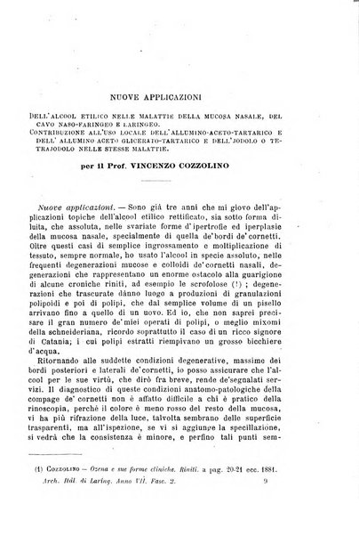 Archivii italiani di laringologia periodico trimestrale