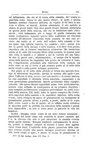 Archivii italiani di laringologia periodico trimestrale