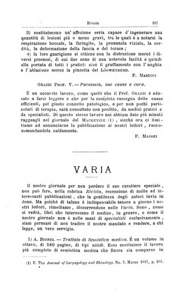 Archivii italiani di laringologia periodico trimestrale