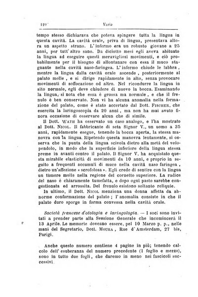 Archivii italiani di laringologia periodico trimestrale