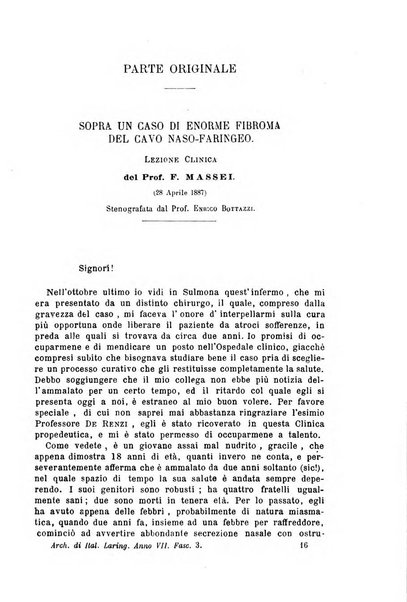 Archivii italiani di laringologia periodico trimestrale