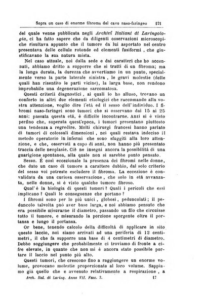 Archivii italiani di laringologia periodico trimestrale