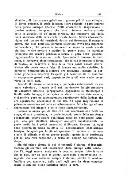 Archivii italiani di laringologia periodico trimestrale