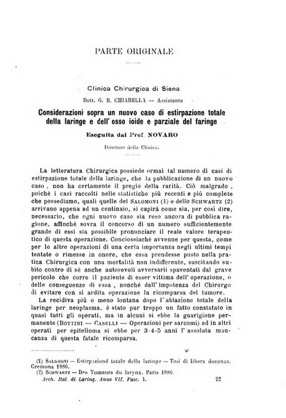 Archivii italiani di laringologia periodico trimestrale