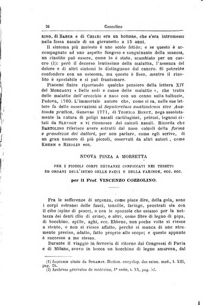 Archivii italiani di laringologia periodico trimestrale