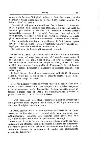 Archivii italiani di laringologia periodico trimestrale