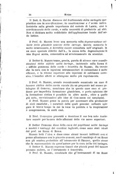 Archivii italiani di laringologia periodico trimestrale