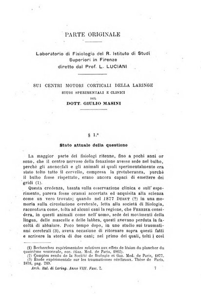 Archivii italiani di laringologia periodico trimestrale