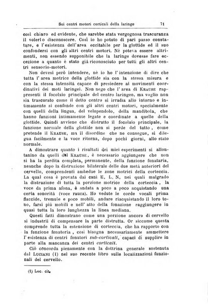 Archivii italiani di laringologia periodico trimestrale