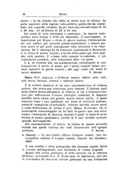 Archivii italiani di laringologia periodico trimestrale