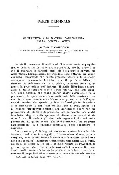 Archivii italiani di laringologia periodico trimestrale