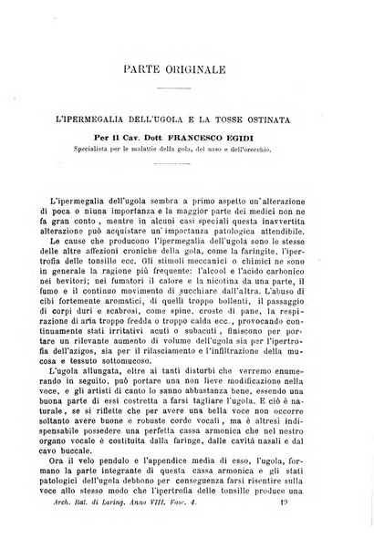 Archivii italiani di laringologia periodico trimestrale