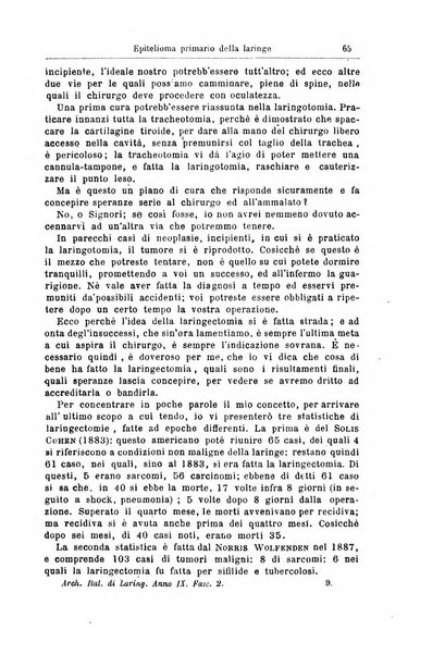 Archivii italiani di laringologia periodico trimestrale