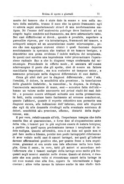 Archivii italiani di laringologia periodico trimestrale