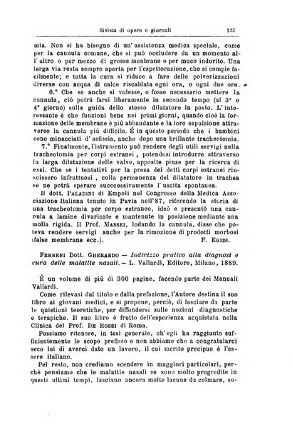 Archivii italiani di laringologia periodico trimestrale