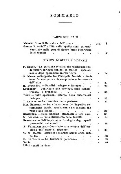 Archivii italiani di laringologia periodico trimestrale